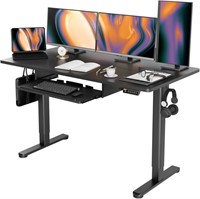 Claiks Standing Desk with Keyboard Tray, Standing