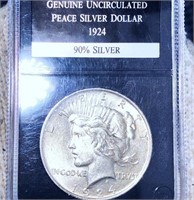 1924 Silver Peace Dollar PCS - UNCIRCULATED