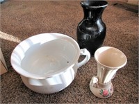 Vintage Chamber Pot & Vases