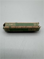 Roll of 50 Silver Dimes (90 % Silver)