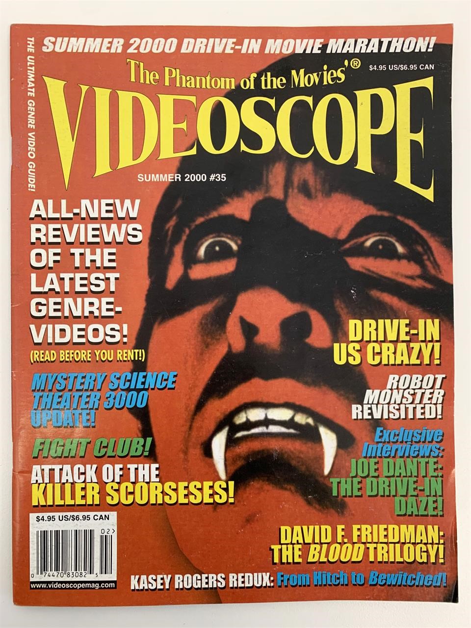 Videoscope Magazine Christopher Lee Dracula Summer