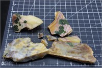 9.4oz ocean jasper chunks and endcuts  old stock