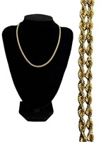 14k Unique Double Braided Rope Chain