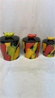 Hot peppers canister set