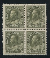 Canada 1911-1925 MH #119d 20c Grey Green Wet Print