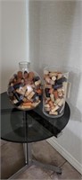 2 vases with corks