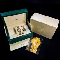 Rolex Datejust Champagne Dial 14K Gold