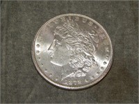 1878 S Morgan Silver Dollar UNC ++ to me U Grade