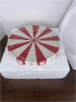 Candy Cane Snowman Cake Stand In Box