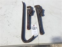 Crowbar,  14” and 18 “ Pipe Wrench