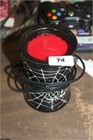 scentsy black spider web and spider warmer