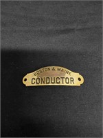 Boston & Maine Conductor Hat Badge