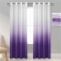 Hiasan Aqua Ombre Sheer Curtains