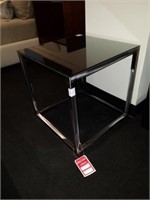 Baxter End Table Metal/Glass