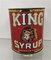 Vinatge 8 LB. King Syrup Can