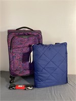 Suitcase and outdoor blanket