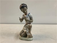 Lladro Girl w/Dog Figurine