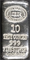 (1) 10 OZ .999 SILVER IGR BAR