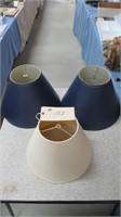 3 LARGE LAMP SHADES