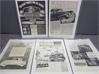 Car Ads - Reo - Studebaker - Plymouth & More