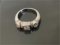 Judith Ripka Sterling Silver Ring 4.82g