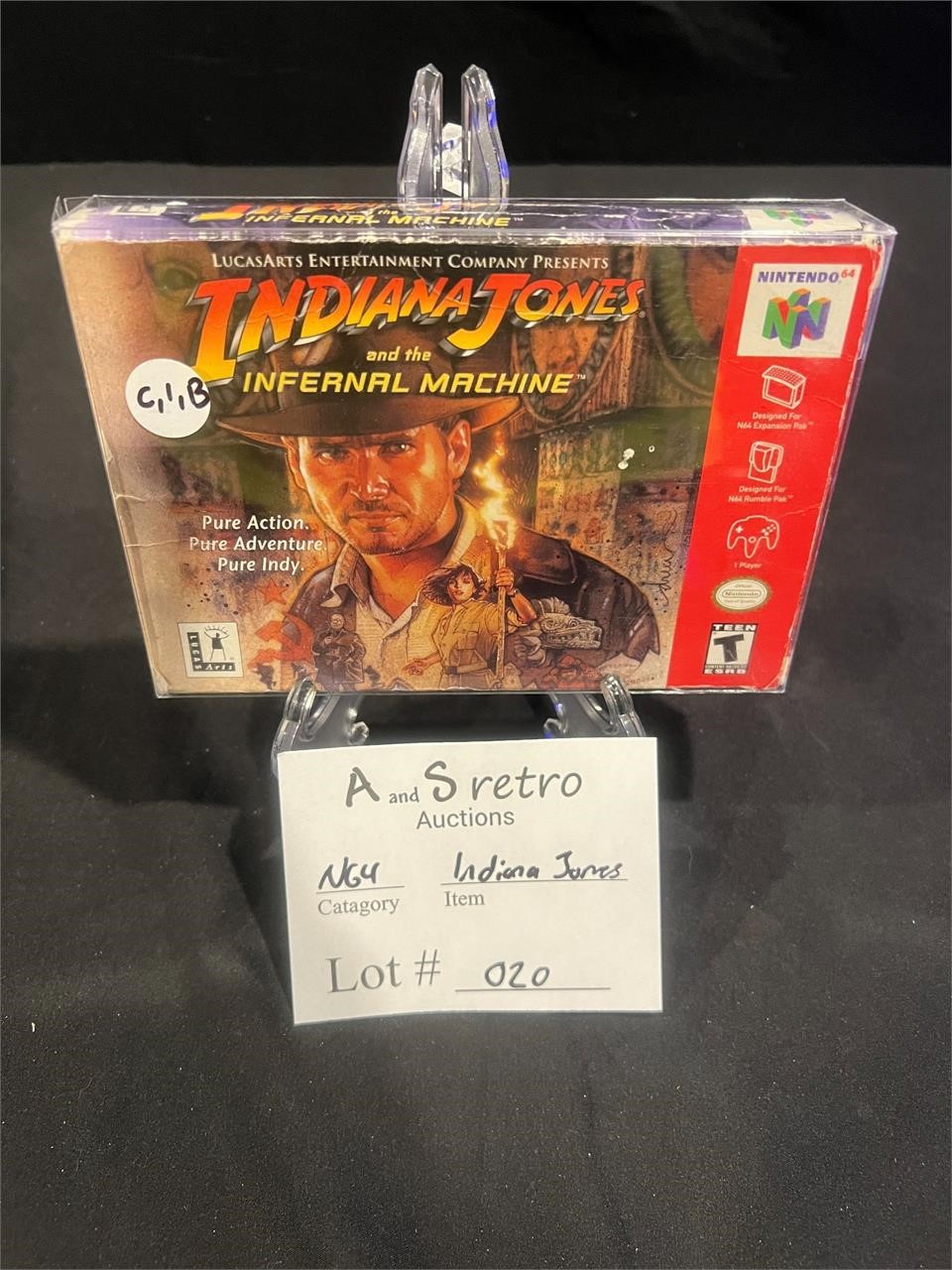Indiana Jones Infernal Machine CIB Nintendo 64 N64