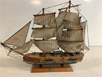 Sailing Ship Model, The Hurricane, 14in T X 18in L
