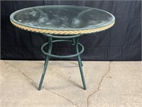 Round Glass Patio Table