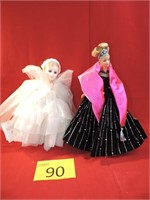 Vintage 1998 Holiday Barbie & 1987 Effanbee Doll