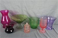 Assorted Color Glassware