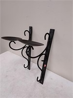 2 wall mount candle holders