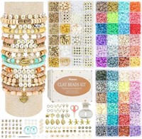 Pizooro Clay Beads 3 Boxes Bracelet Kit