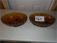 2) Amber fruit bowls