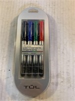 Tul 4 permanent markers, fine point