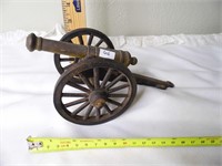 Cast Iron W/Brass Cannon USA