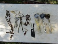 Pours, Knives, Nose Pullers, Misc. Cattle Items
