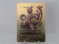 Pokemon Card Rare Gold Mewtwo GX