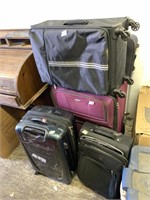 Lot with various suitcases , different brand and s