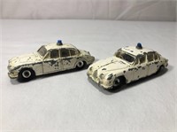 2 Dinky Toys 3.4 Litre Jaguar Police Car Diecasts