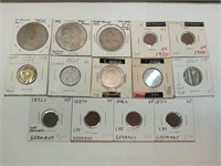 OF) Lot of foreign coins
