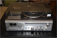 Zenith GE Cassette/Turntable w/8 Track Tapes &
