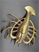Vintage Brass Lobster Figurine