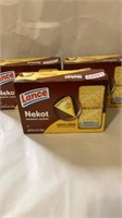 LOT OF 4 LANCE NEKOT LEMON CREME COOKIES 6.8 OZ