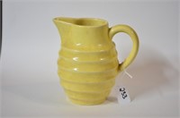 6 1/2" Yellow Beehive Style Pitcher