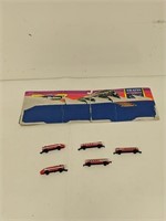 Lot of micro machines bullet trains with some