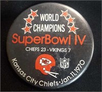 Super Bowl IV. 1970 Pin