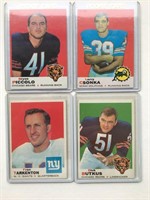 1969 Topps Football Lot of Four