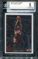 Topps 2003-2004 Lebron James Graded Rookie.