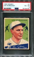 1934 Goudey. Leo Durocher. PSA Graded.