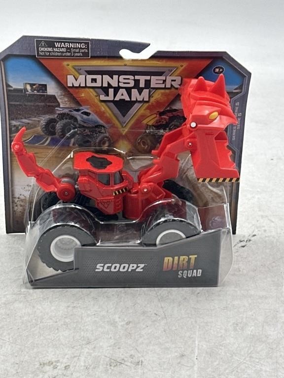 NEW Monster Jam Scoopz Dirt Squad